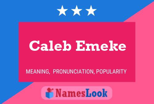 Caleb Emeke பெயர் போஸ்டர்