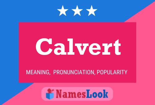 Calvert பெயர் போஸ்டர்