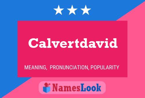 Calvertdavid பெயர் போஸ்டர்