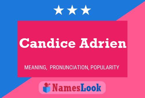 Candice Adrien பெயர் போஸ்டர்