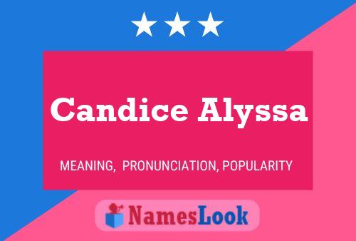 Candice Alyssa பெயர் போஸ்டர்