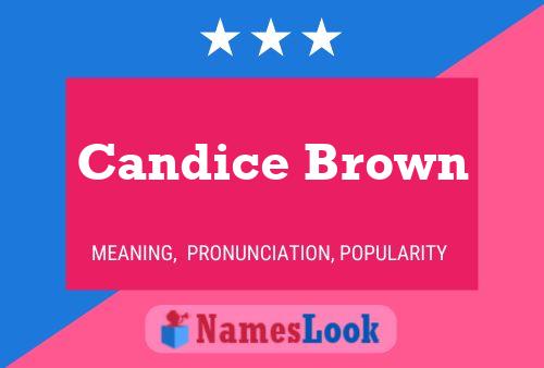 Candice Brown பெயர் போஸ்டர்