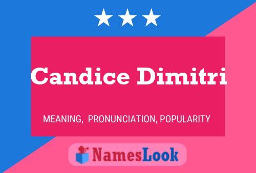 Candice Dimitri பெயர் போஸ்டர்