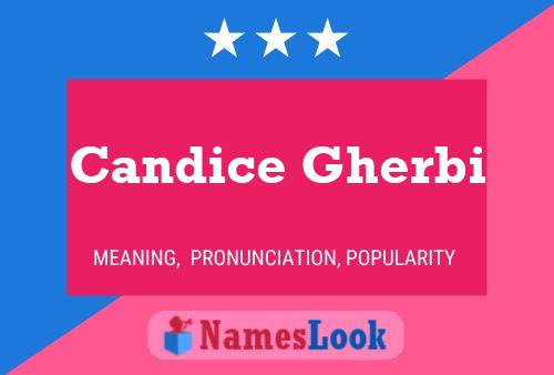 Candice Gherbi பெயர் போஸ்டர்