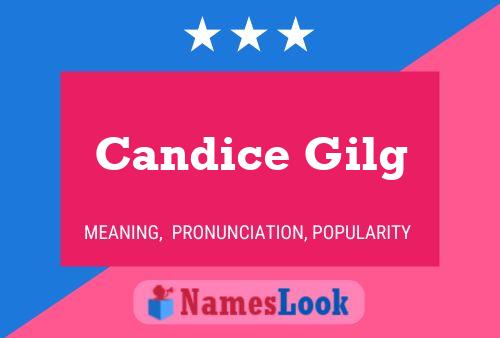 Candice Gilg பெயர் போஸ்டர்