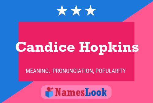 Candice Hopkins பெயர் போஸ்டர்