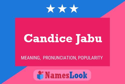 Candice Jabu பெயர் போஸ்டர்