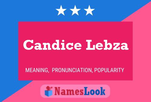 Candice Lebza பெயர் போஸ்டர்