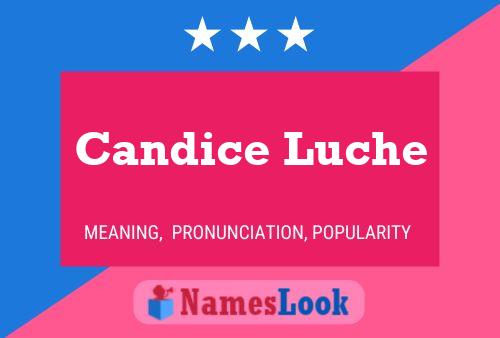 Candice Luche பெயர் போஸ்டர்