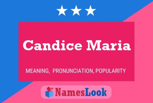 Candice Maria பெயர் போஸ்டர்