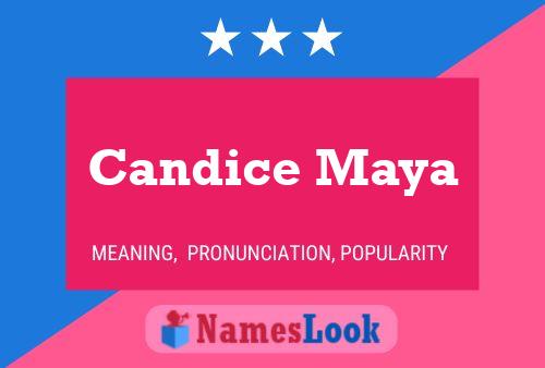 Candice Maya பெயர் போஸ்டர்