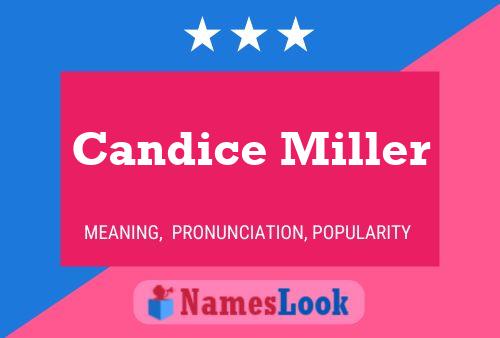 Candice Miller பெயர் போஸ்டர்