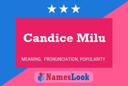 Candice Milu பெயர் போஸ்டர்