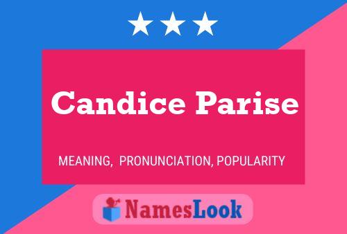 Candice Parise பெயர் போஸ்டர்