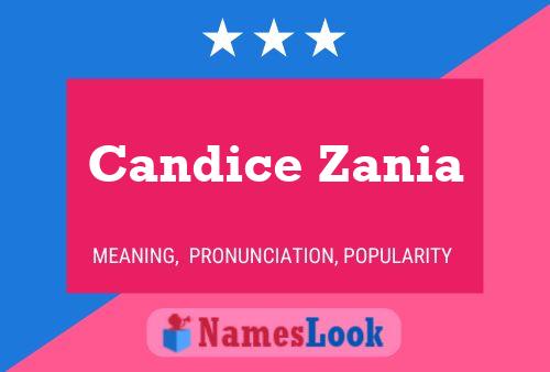 Candice Zania பெயர் போஸ்டர்