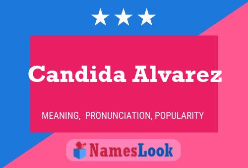 Candida Alvarez பெயர் போஸ்டர்