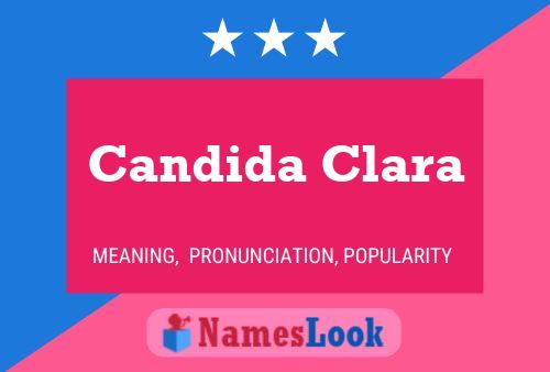 Candida Clara பெயர் போஸ்டர்