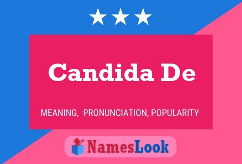 Candida De பெயர் போஸ்டர்