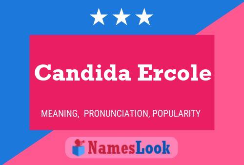 Candida Ercole பெயர் போஸ்டர்