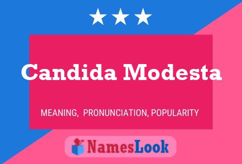 Candida Modesta பெயர் போஸ்டர்