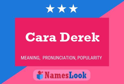 Cara Derek பெயர் போஸ்டர்