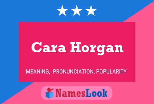 Cara Horgan பெயர் போஸ்டர்