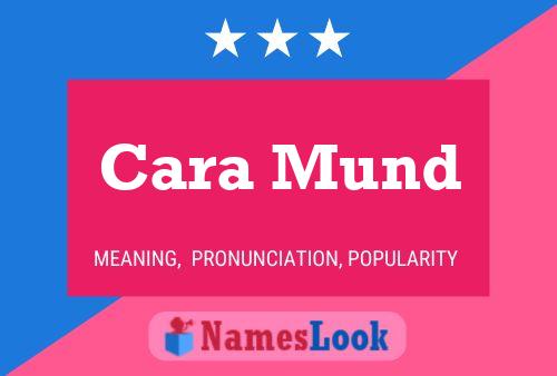 Cara Mund பெயர் போஸ்டர்