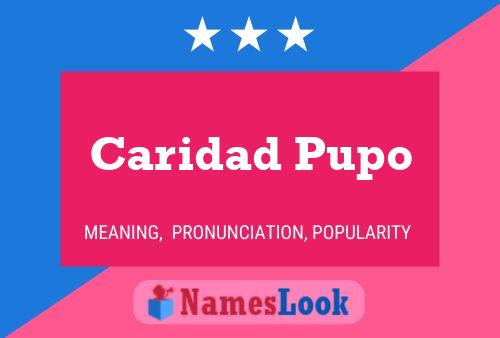 Caridad Pupo பெயர் போஸ்டர்