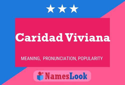 Caridad Viviana பெயர் போஸ்டர்