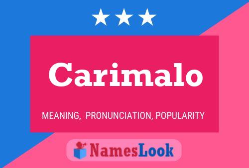 Carimalo பெயர் போஸ்டர்