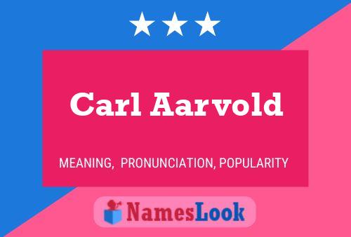 Carl Aarvold பெயர் போஸ்டர்