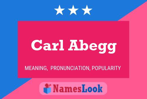 Carl Abegg பெயர் போஸ்டர்