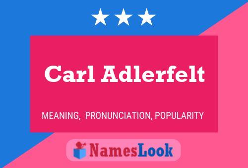 Carl Adlerfelt பெயர் போஸ்டர்