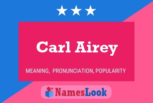 Carl Airey பெயர் போஸ்டர்