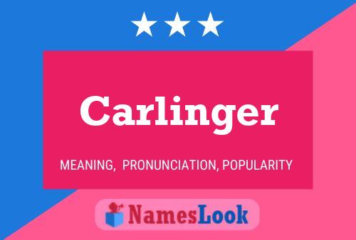 Carlinger பெயர் போஸ்டர்