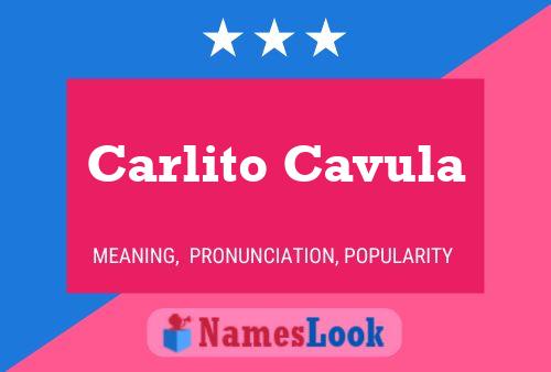 Carlito Cavula பெயர் போஸ்டர்