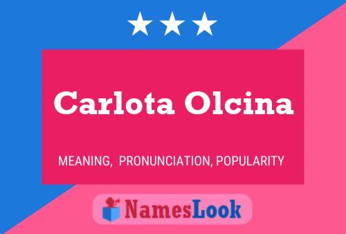 Carlota Olcina பெயர் போஸ்டர்