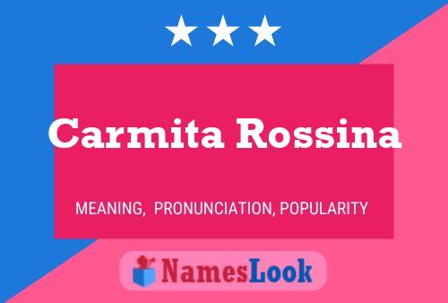 Carmita Rossina பெயர் போஸ்டர்