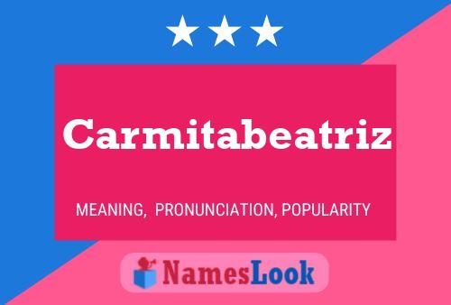 Carmitabeatriz பெயர் போஸ்டர்