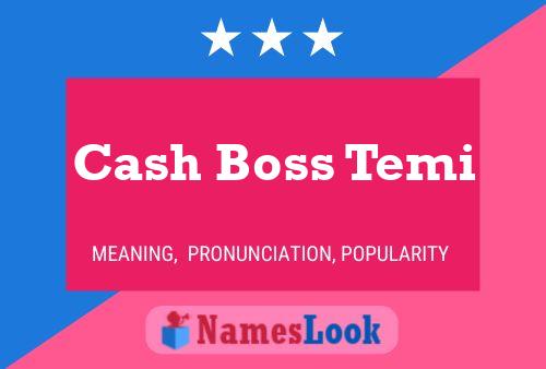 Cash Boss Temi பெயர் போஸ்டர்