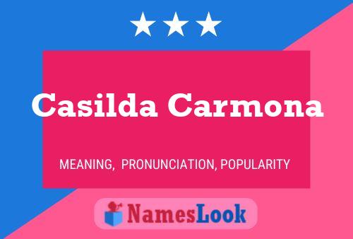 Casilda Carmona பெயர் போஸ்டர்