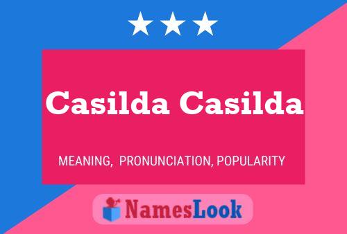 Casilda Casilda பெயர் போஸ்டர்