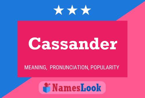 Cassander பெயர் போஸ்டர்