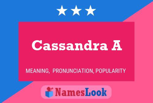 Cassandra A பெயர் போஸ்டர்