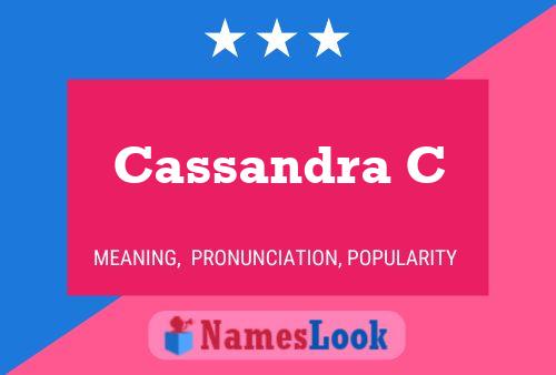 Cassandra C பெயர் போஸ்டர்