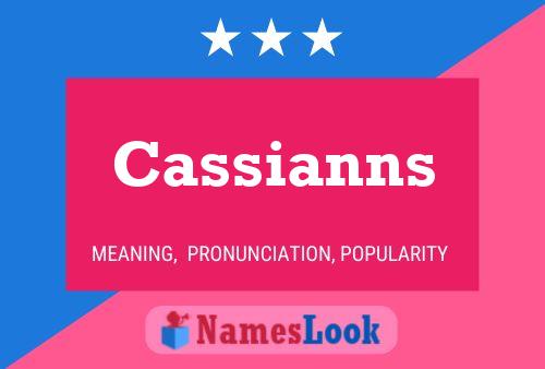 Cassianns பெயர் போஸ்டர்