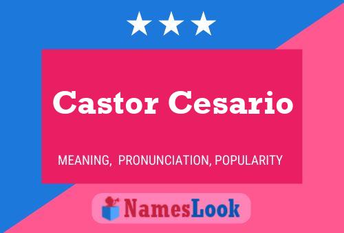 Castor Cesario பெயர் போஸ்டர்