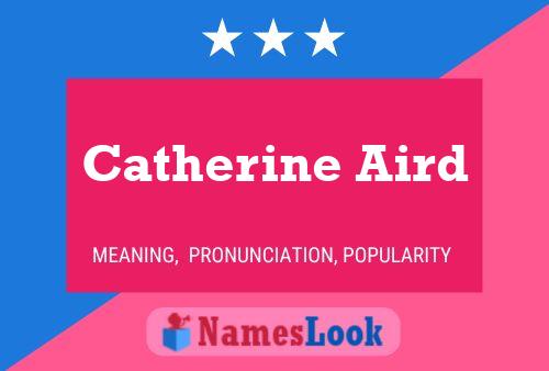 Catherine Aird பெயர் போஸ்டர்