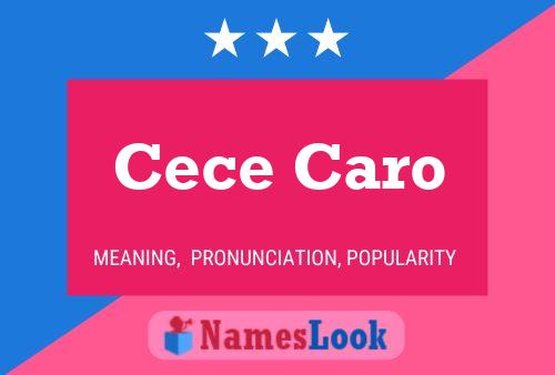 Cece Caro பெயர் போஸ்டர்