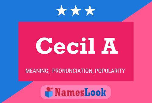 Cecil A பெயர் போஸ்டர்